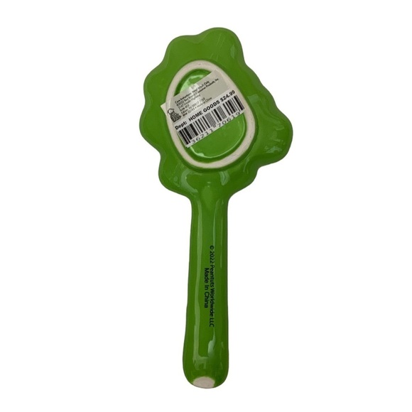 Peanuts Snoopy Spoon Rest Glazed Ceramic Functional Art Watermelon Pink Green - Picture 4 of 16